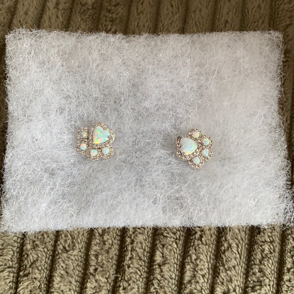 Sterling silver and gemstone earrings